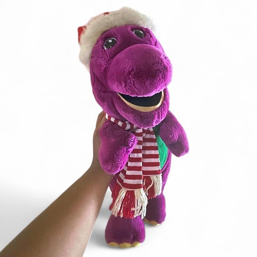 1992 Vintage Barney Christmas Plush
